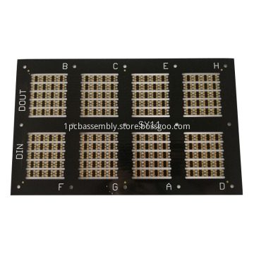 No Silkscreen Small Black Led PCB Assembly